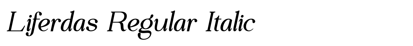 Liferdas Regular Italic